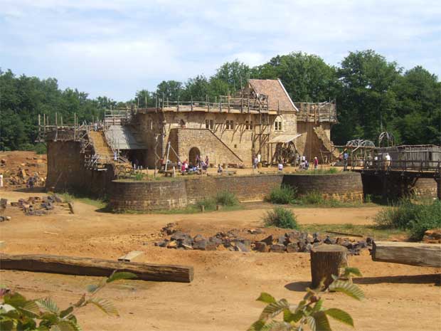 Vista de la restauración de la Fortaleza