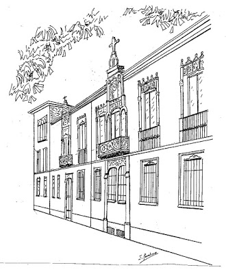 Dibujo de la fachada principal. Blog Conociendo Álava.