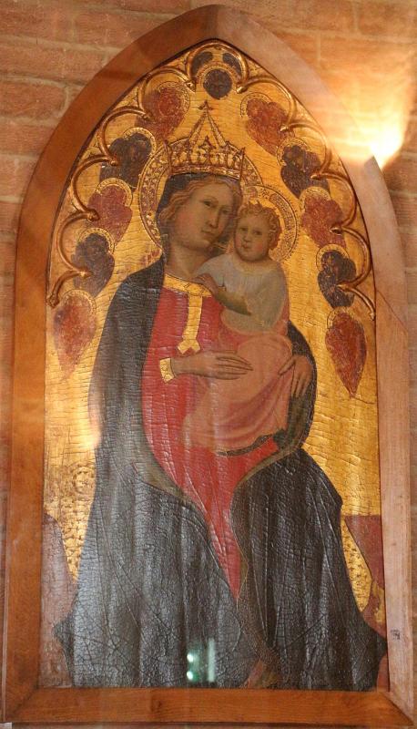 Virgen con el niño cn serafines y querubines