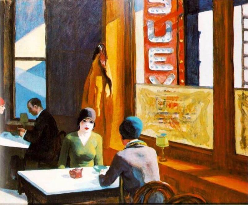 Chop Suey, 1929, Edward Hopper.