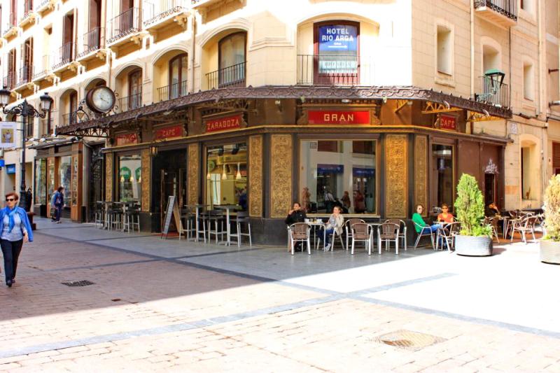 Gran café Zaragoza antigua Joyería Aladrén