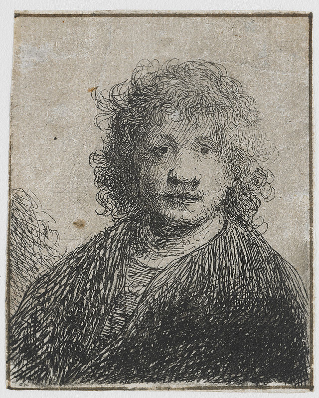 Autorretrato con la nariz ancha, 1626-1630. Rijsmuseum, Amsterdam