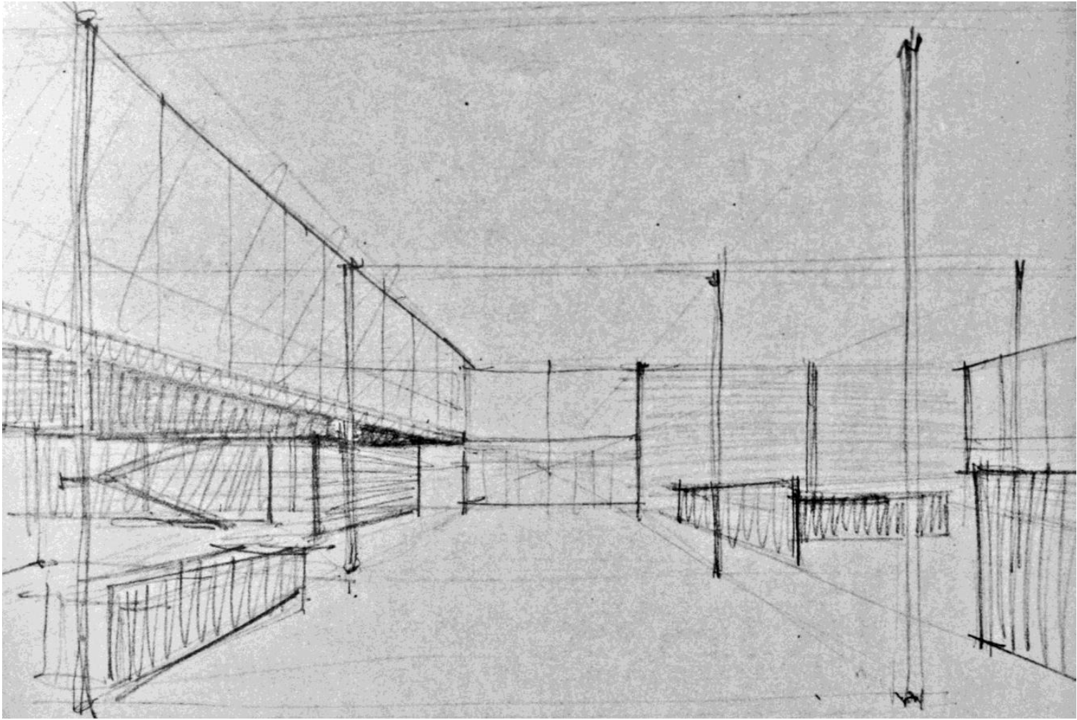 Boceto del Edificio de la Biblioteca y Administración del IIT. Lambert, Phyllis, 2001:322