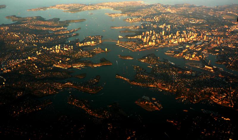 bahia de sidney, puerto natural en donde nace la ciudad de sidney