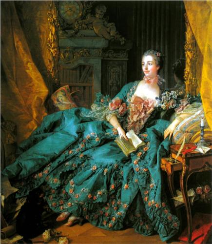 Retrato de 1756 en el Museo del Louvre de París