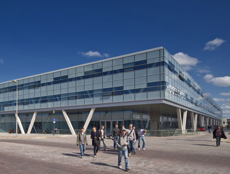 Above: NHL University Leeuwarden (2004-10), photograph is by John Lewis Marshall