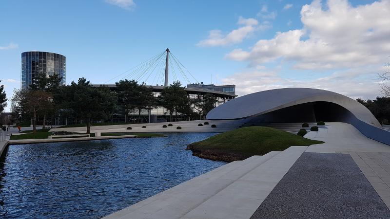 Garten in der Autostadt in Wolfsburg
