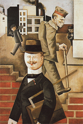 Día gris, 1923, George Grosz, (Berlín, Staatliche Museen)