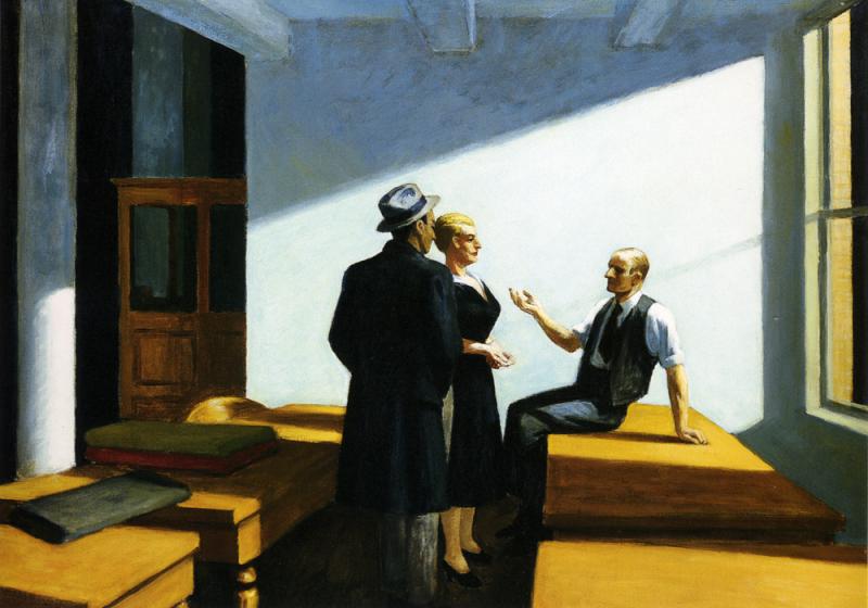 Conversación Nocturna, 1949, Edward Hopper.