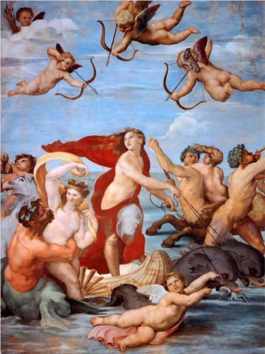 Pintura de 1512 en la Villa Farnesina de Roma