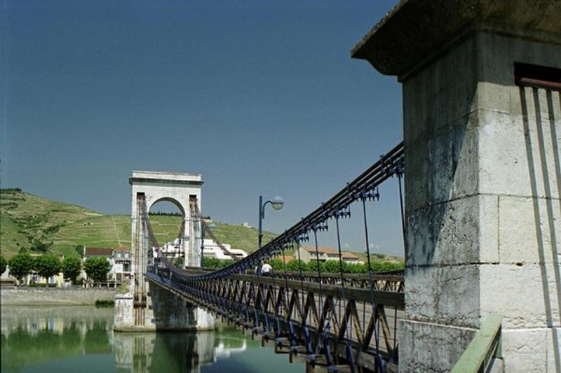 Puente de cables sobre el Ródano