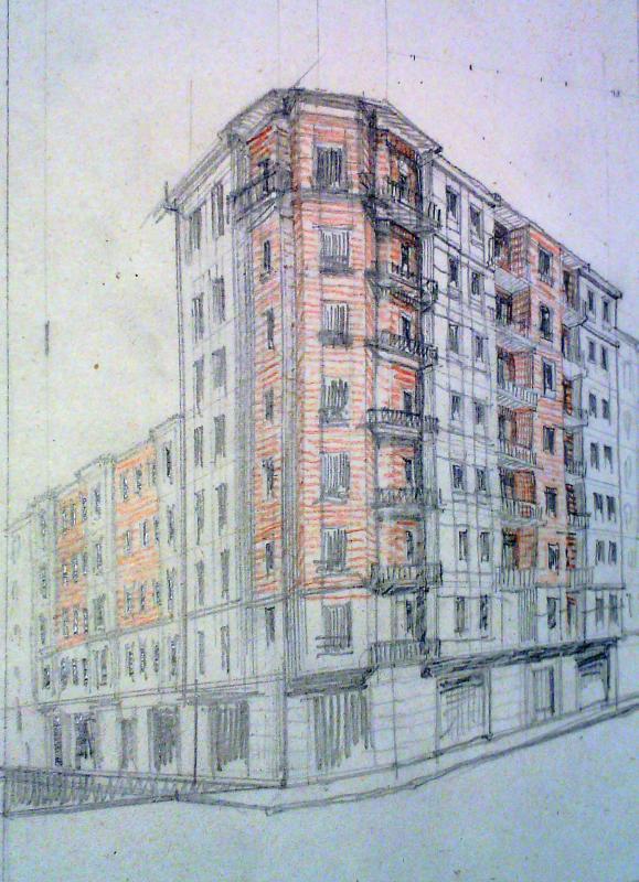 Boceto del edificio