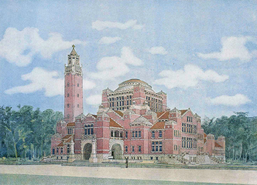 Diseño para la construcción del Palacio de la Paz en La Haya