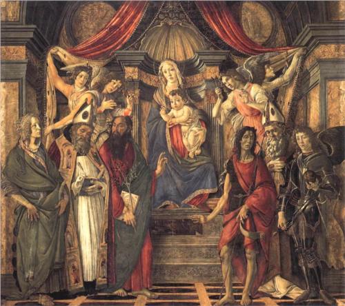 Pintura de 1488 en la Galería de los Uffizi de Florencia