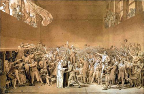 Pintura de 1791 en el Palacio de Versalles