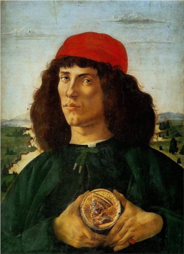 Pintura de 1474 en la Galería de los Uffizi de Florencia