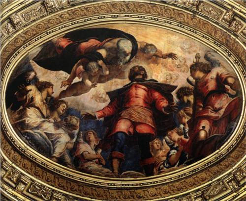 Pintura de 1564 en laScuola Grande di San Rocco, Venecia