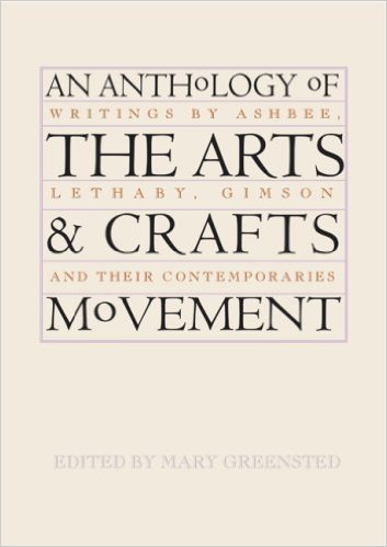 Portada del libro An anthology of the arts & crafts movement