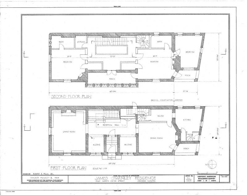 Plano de plantas. De HABS