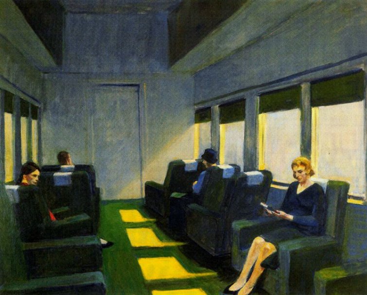 Coche de Asientos, 1965, Edward Hopper.