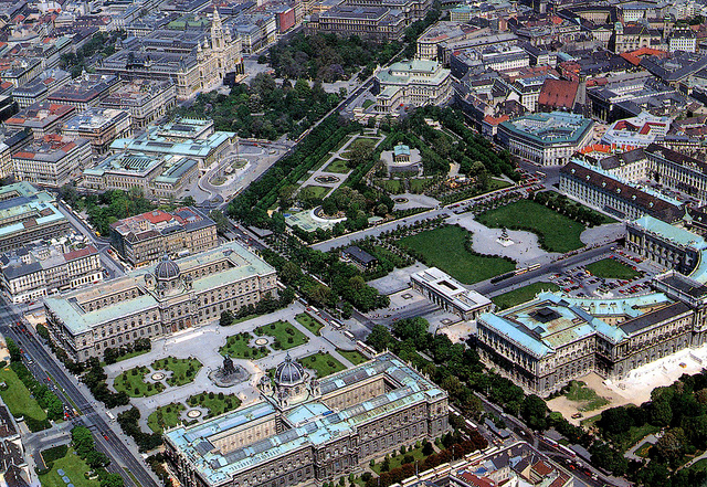 Vista aérea de la Ringstrasse