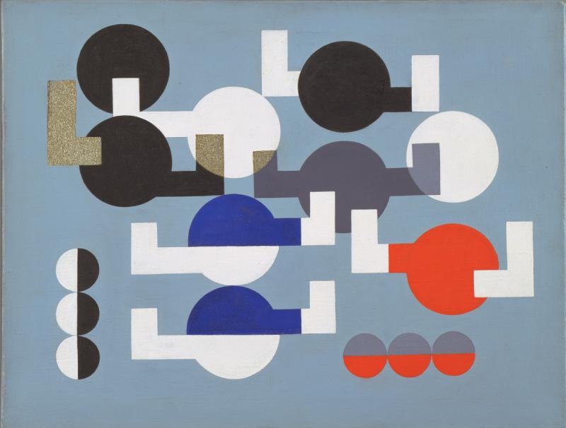 Composition of overlapping circles