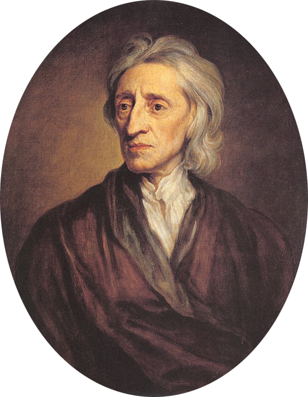 Retrado re John Locke realizado pro Godfrey Kneller en 1779