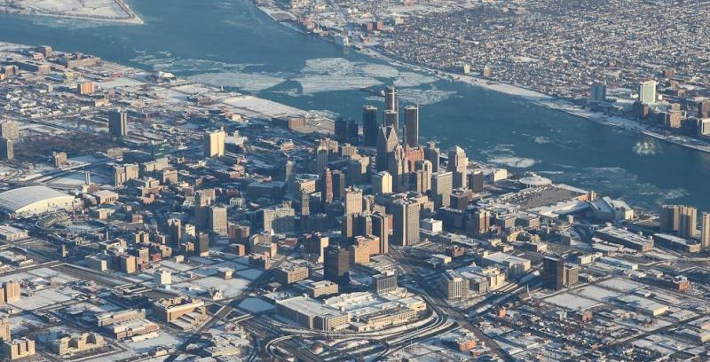 Vista del Down Town de Detroit