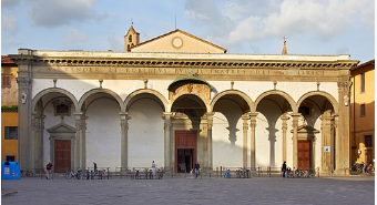 Vista de la fachada
https://es.wikipedia.org/wiki/Bas%C3%ADlica_de_la_Sant%C3%ADsima_Anunciaci%C3%B3n_(Florencia)