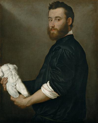 Retrato de Alessandro Vittoria por Giovanni Battista Moroni