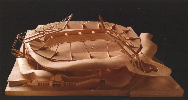 Palacio de Deportes de Chemnitz. Maqueta.