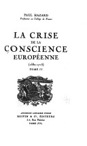 "La crise de la conscience européenne: 1680-1715"