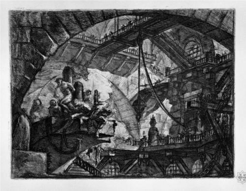 Grabado de 1747 en la colección de las Cárceles de la Invención.