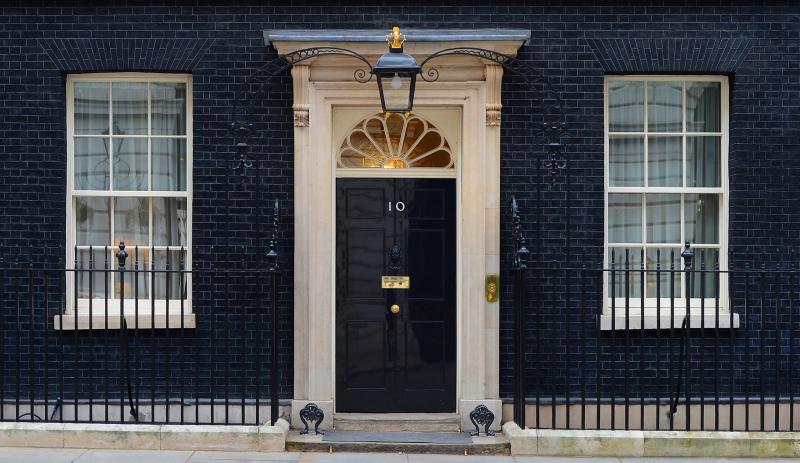 10 de Downing Street, residencia oficial del Primer ministro de Reino Unido.