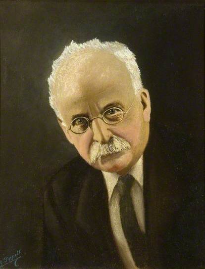Retrato hecho a Ebenezer Howard por el artista E.G.Tippel. Este cuadro se encuentra en el "Letchworth Museum and Art Gallery"