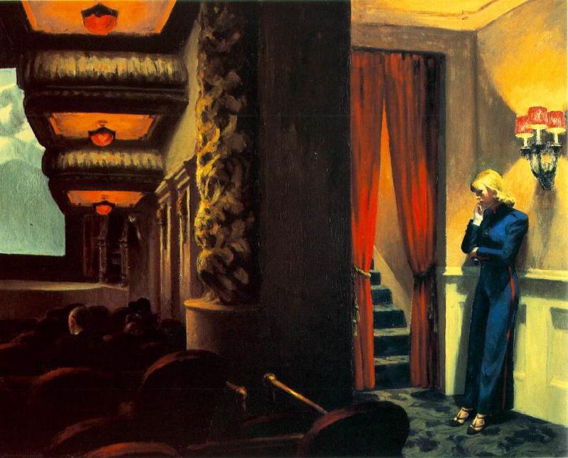 Cine de Nueva York, 1939, Edward Hopper.