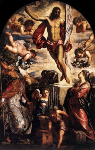 Pintura de 1565 en la iglesia de San Cassiano, Venecia