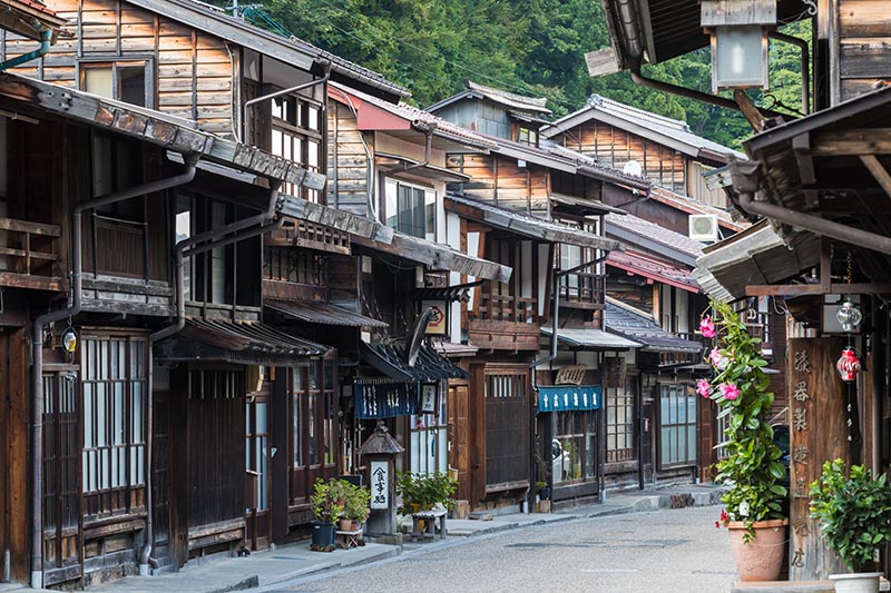 Machiya. Casa urbana japonesa.