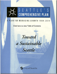 General Plan Toward a Sustainable Seattle