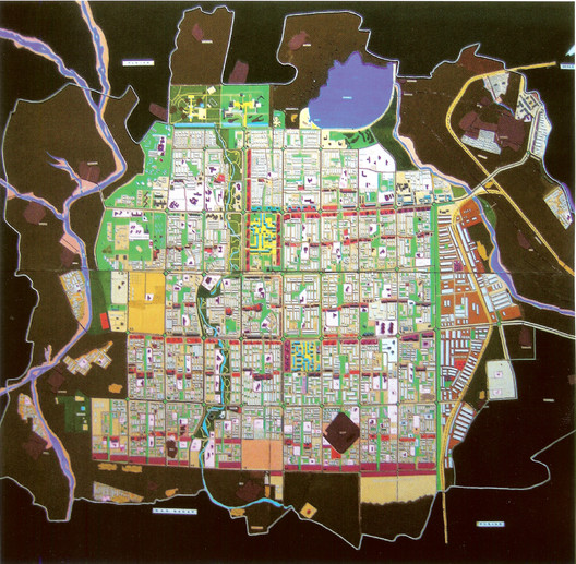 Plan Maestro de Le Corbusier para Chandigarh de 1952.