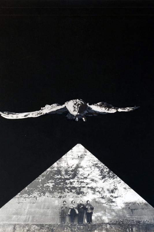 Autorretrato del Superstudio, 1968, ffotomontaje; Gian Piero Frassinelli, Adolfo Natalini, Roberto Magris, Cristiano Toraldo di Francia. Archivo Superstudio.