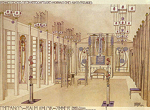 Dibujo del interior de la estancia.