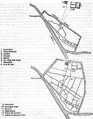 Ampliación del plano de la ciudad.